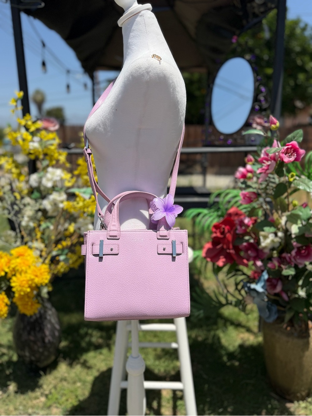 Othr Lavender Top-Handle Satchel with Detachable Strap - Picture 6 of 6